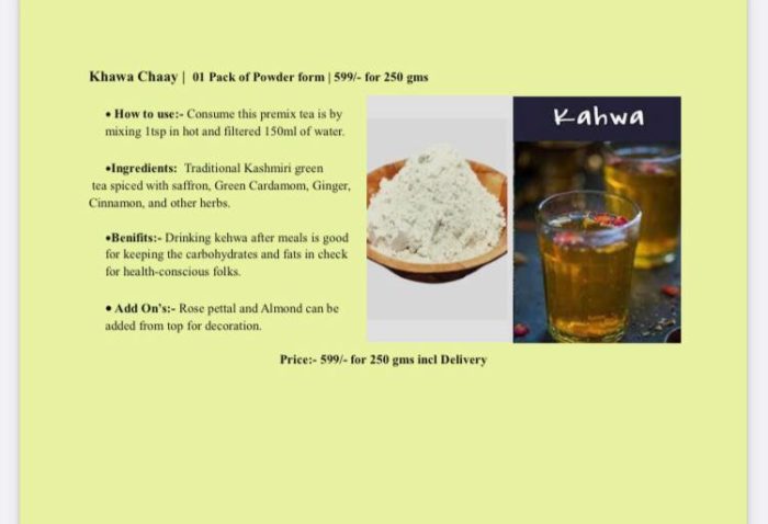 Khawa Chaay | 01 Pack  | 250 gms | Kashmir Special - Image 2